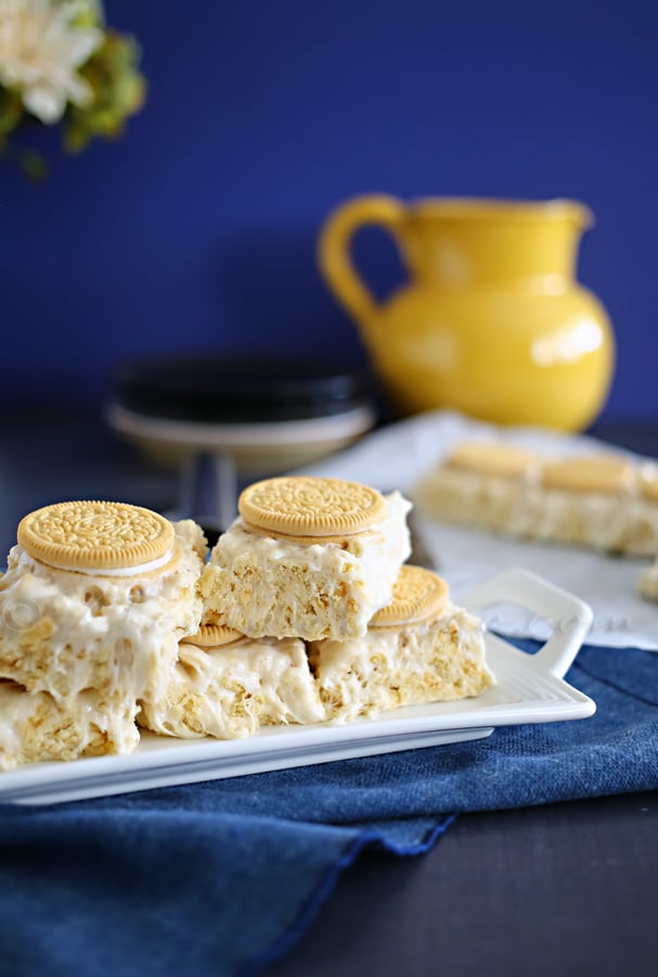 Golden Cookies & Cream Bars : Yummy Bar Recipes