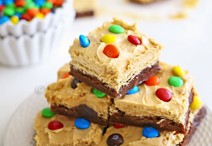 Peanut Butter Whip Brownies : Yummy Bar Recipes