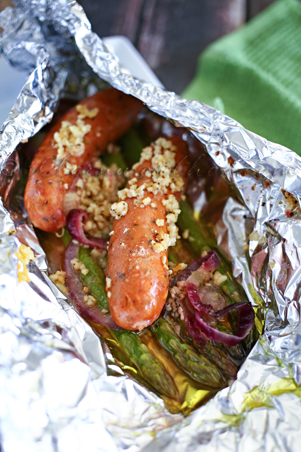 Garlic Sausage & Asparagus : Easy Family Dinner Ideas
