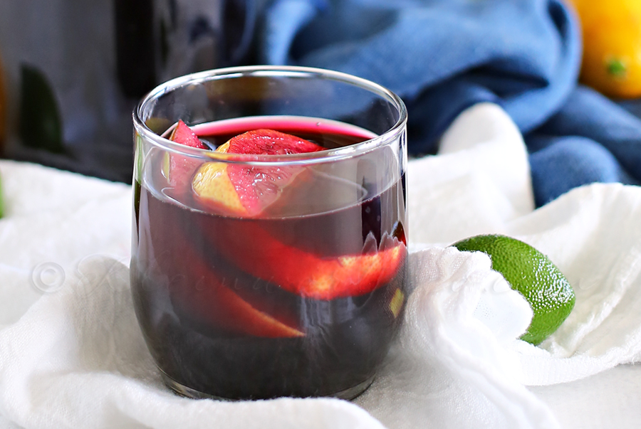 Sparkling Blueberry Sangria Mocktail from kleinwoethco.com