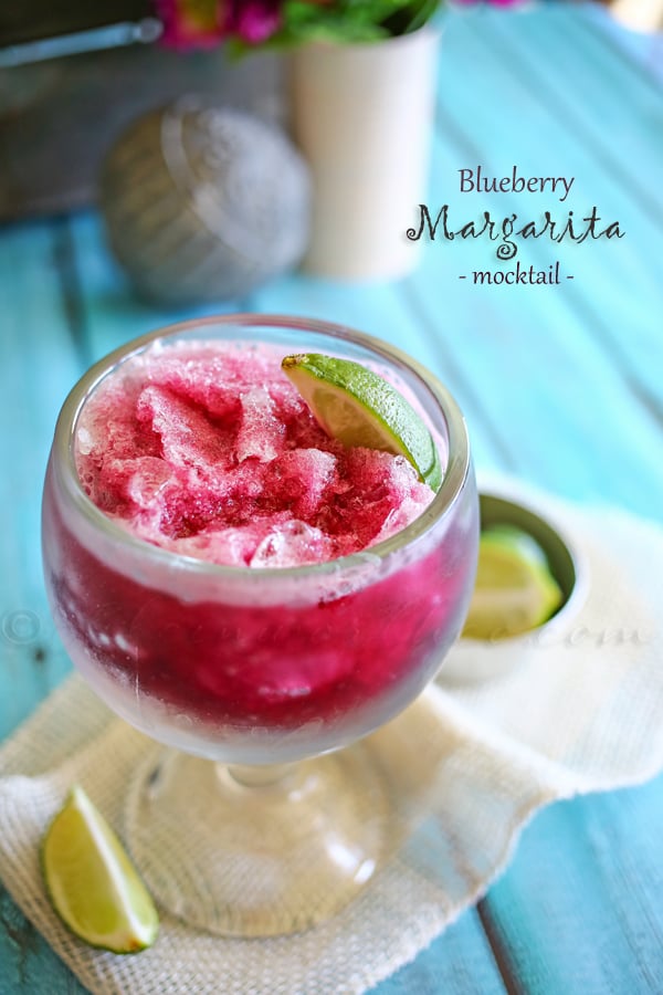 Blueberry Margarita Mocktail