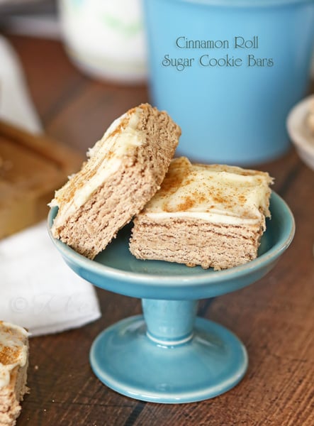 Cinnamon Roll Sugar Cookie Bars