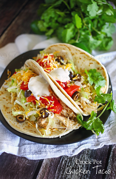 Crock Pot Chicken Tacos : Easy Family Dinner Ideas