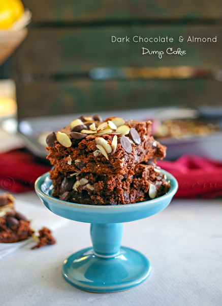 Dark Chocolate & Almond Dump Cake