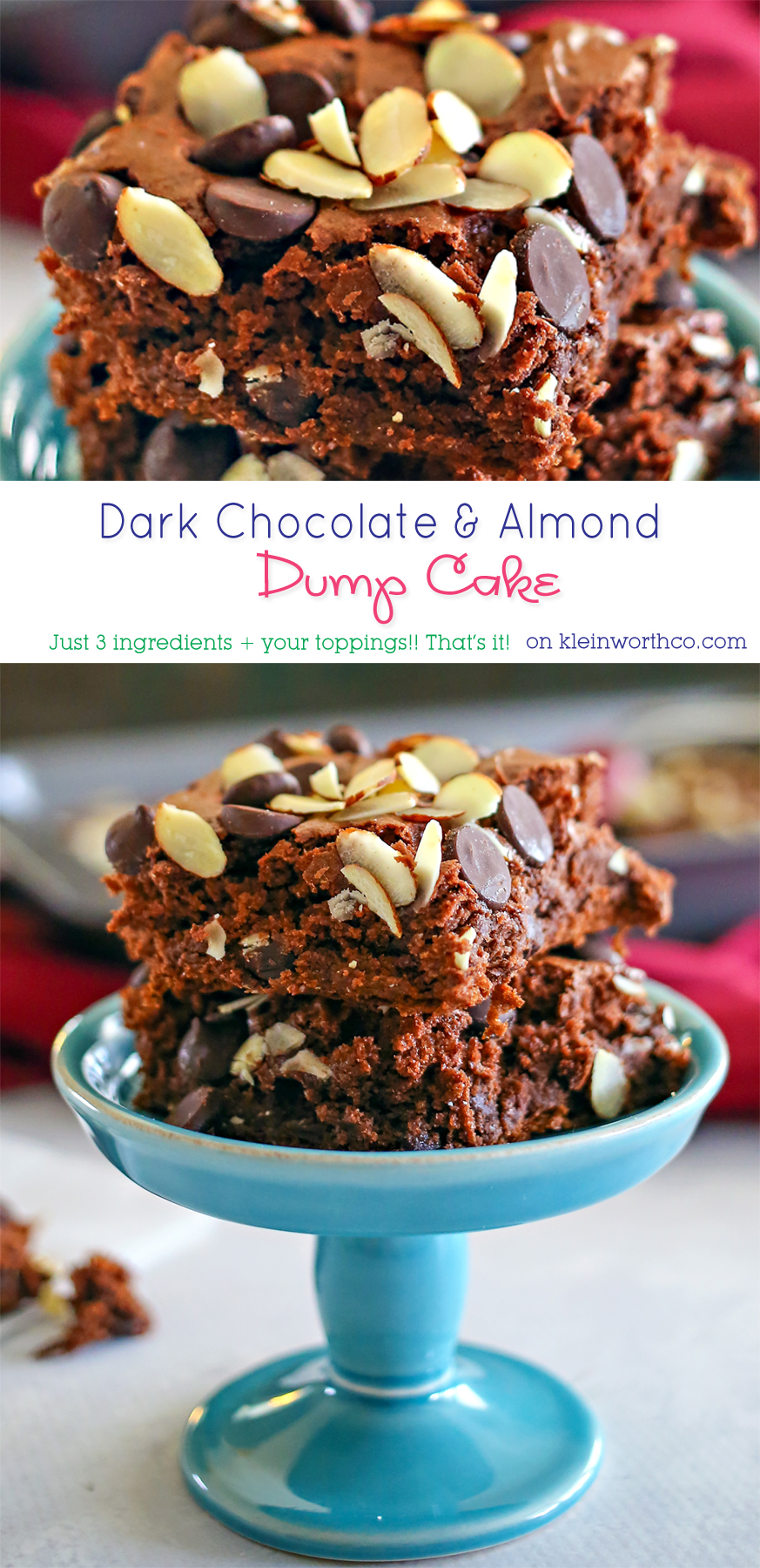 Dark Chocolate & Almond Dump Cake