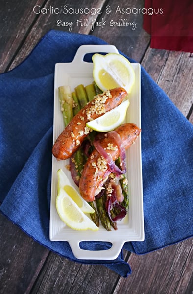 Garlic Sausage & Asparagus : Easy Family Dinner Ideas