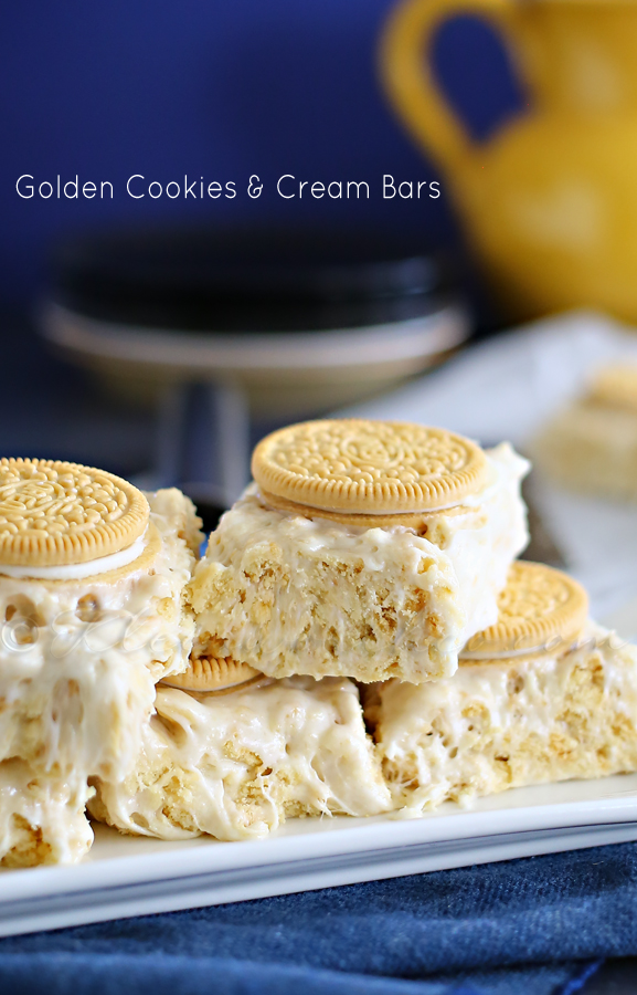 Golden Cookies & Cream Bars : Yummy Bar Recipes