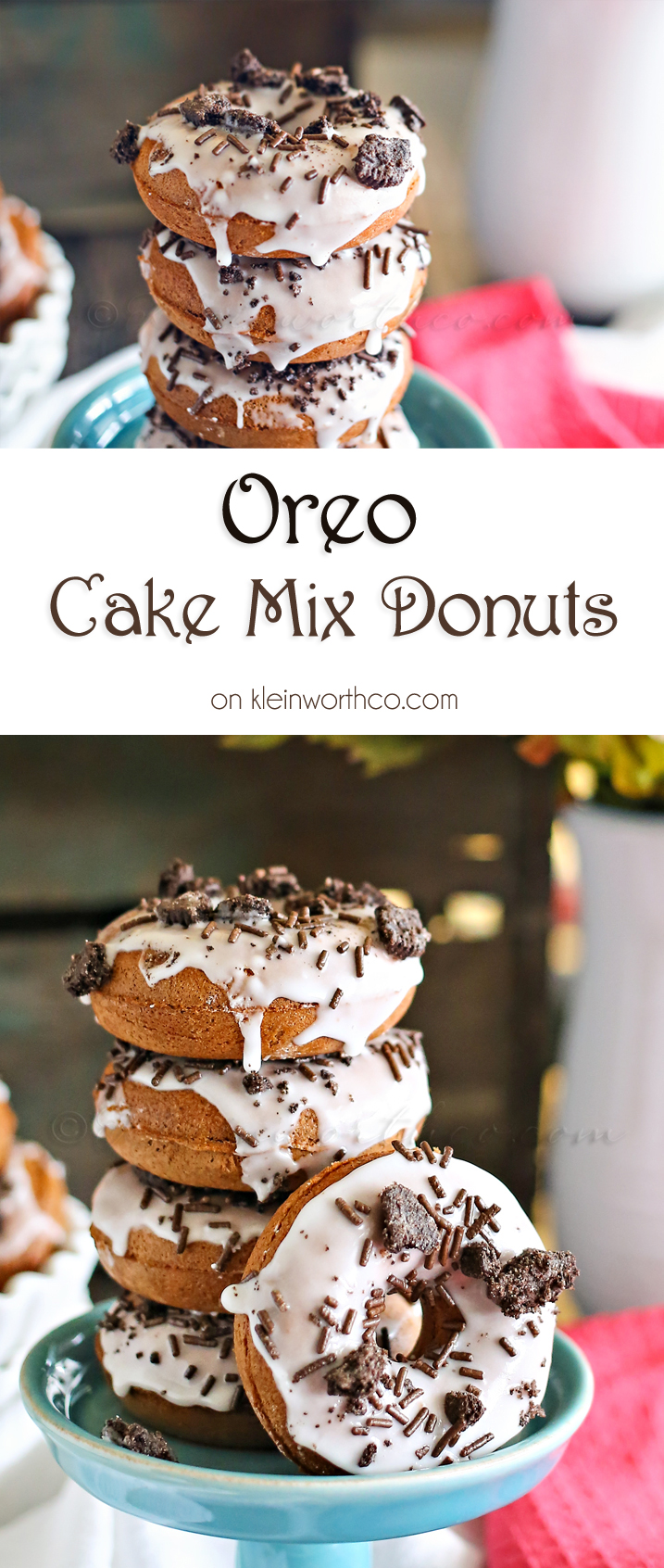 Oreo Cake Mix Donuts