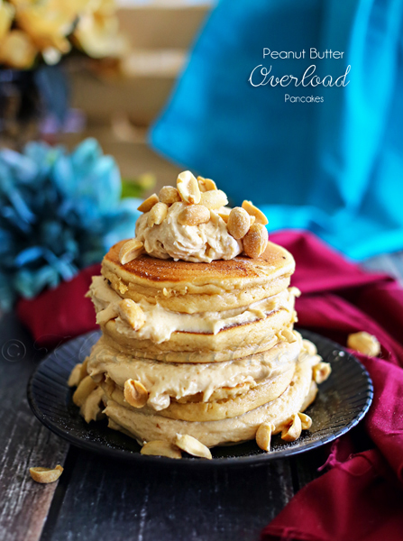 Peanut Butter Overload Pancakes