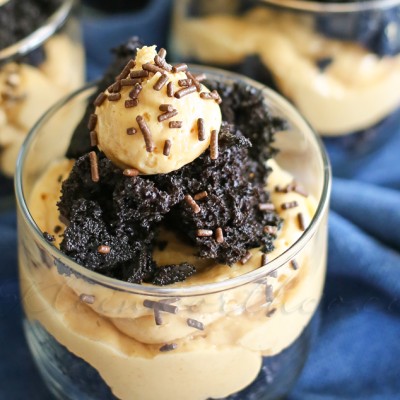 Black Velvet Peanut Butter Parfait