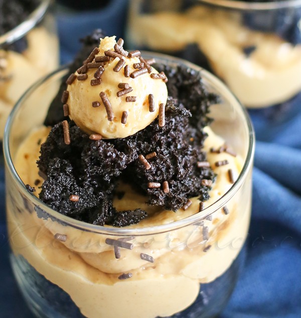 Black Velvet Peanut Butter Parfait