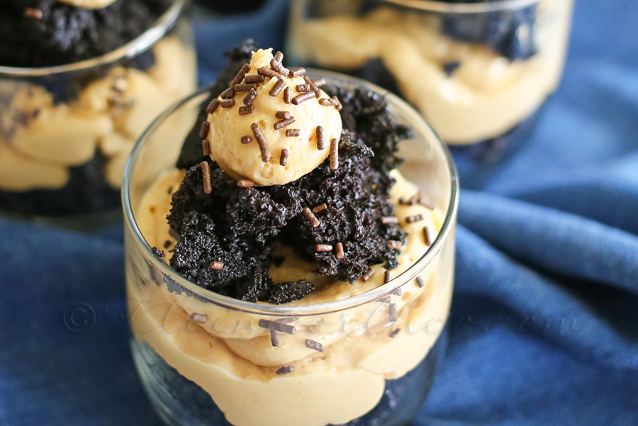 Black Velvet Peanut Butter Parfait