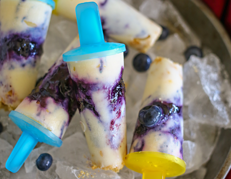 Blueberry Cheesecake Pops