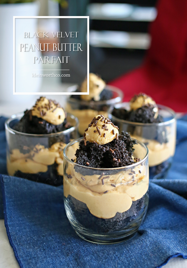 Black Velvet Peanut Butter Parfait