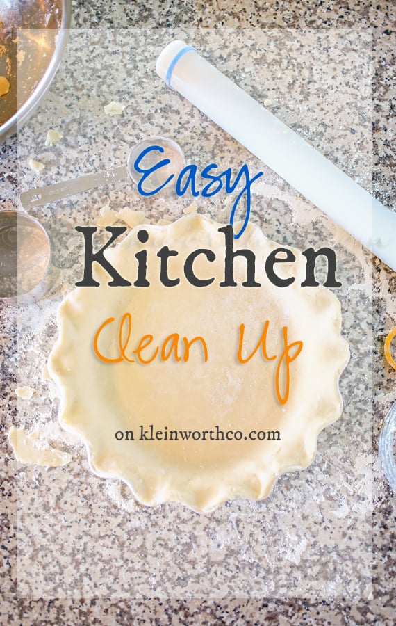 Easy Kitchen Clean Up