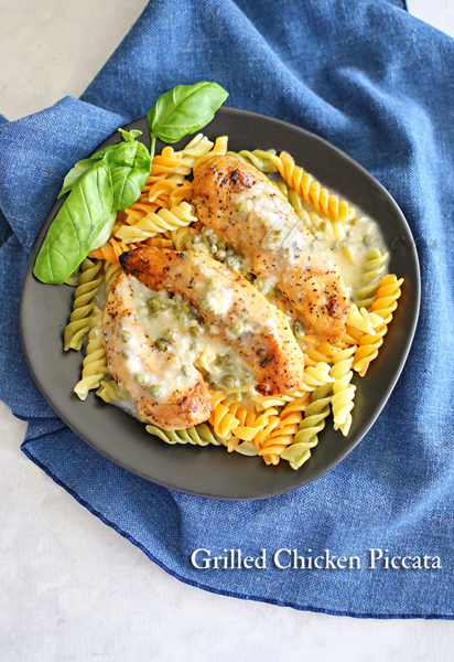 Grilled Chicken Piccata