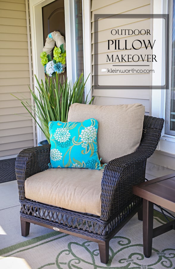 Outdoor Pillow Makeover