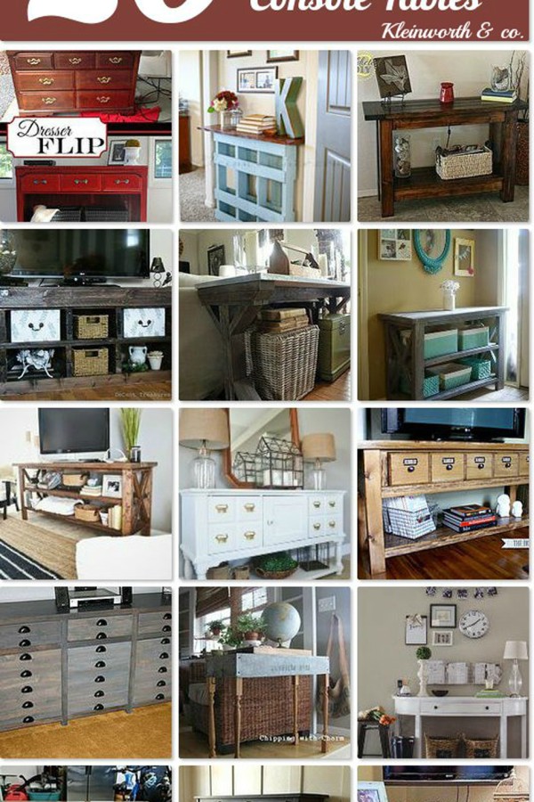 20 DIY Console Tables