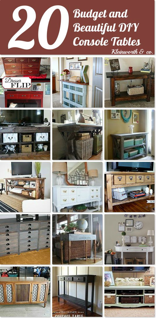 20 DIY Console Tables