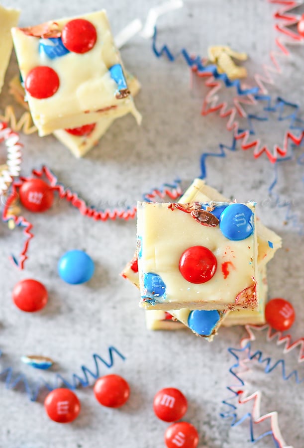 Red, White & Blue Fudge