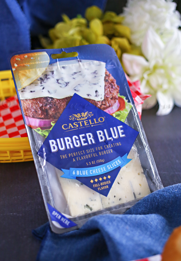 Blue Cheese on a hamburger