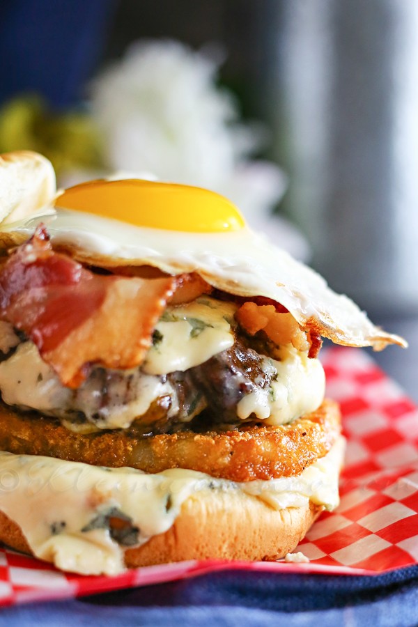 Blue Cheese Breakfast Burger