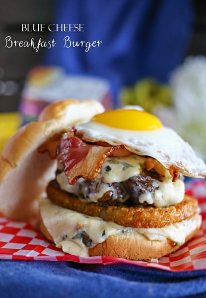 Blue Cheese Breakfast Burger