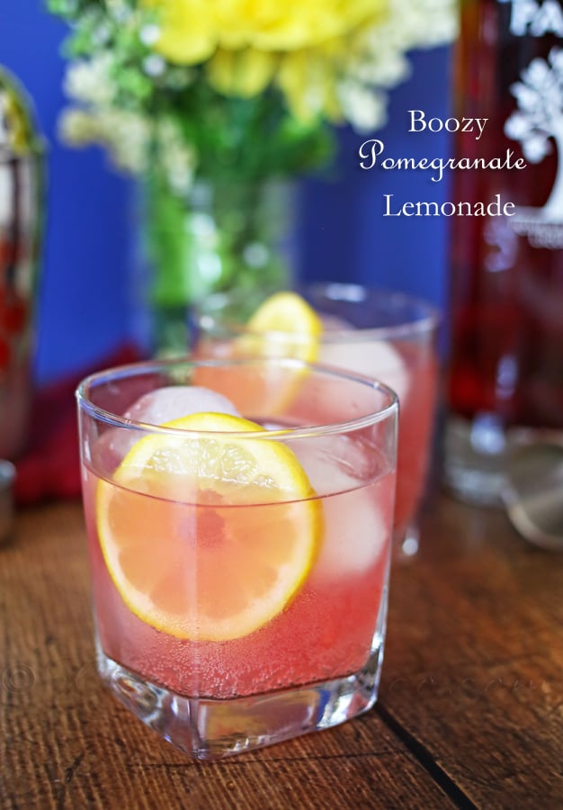 Boozy Pomegranate Lemonade