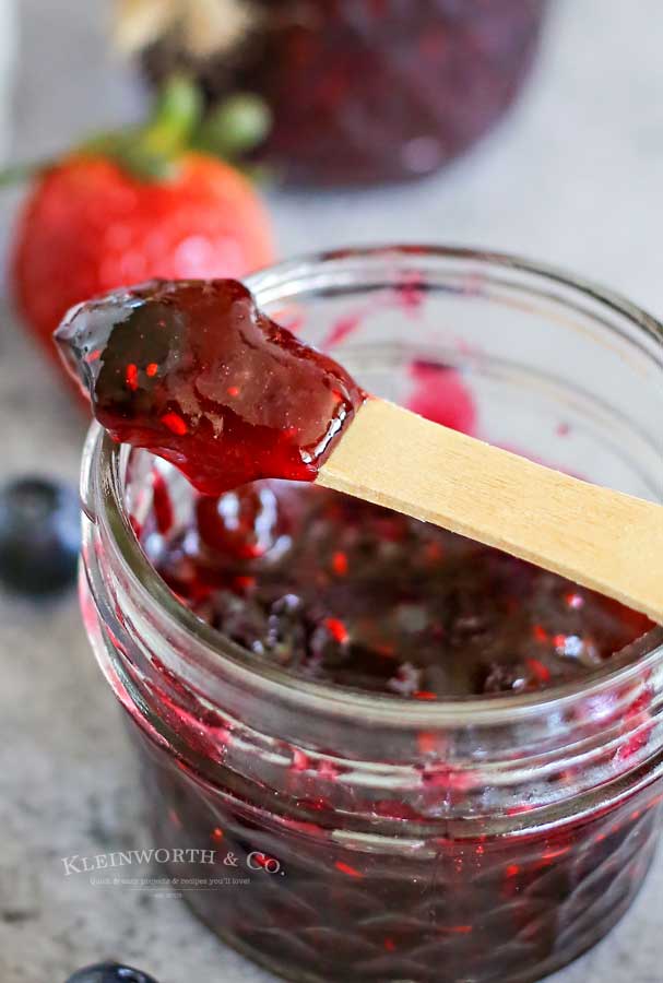 recipe for Mixed Berry Quick Jam