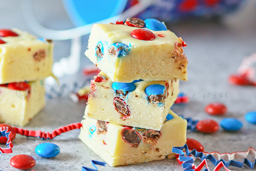 Red, White & Blue Fudge