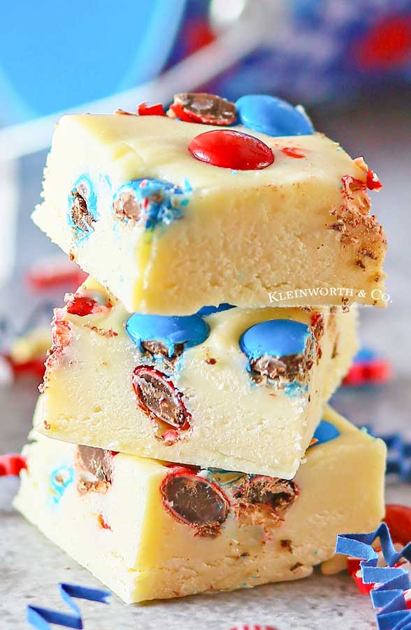 Red, White and Blue M&M's® Brownies Recipe 