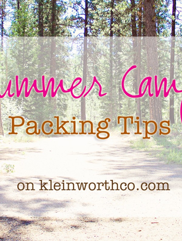 Summer Camp Packing Tips
