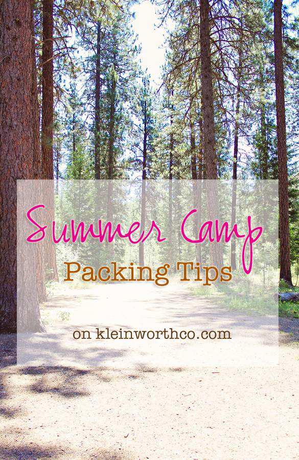 Summer Camp Packing Tips