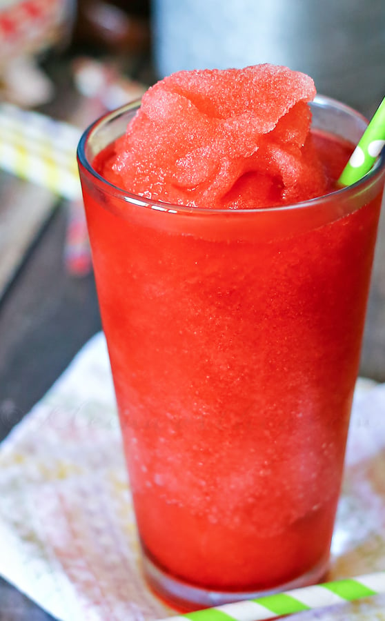 Homemade Cherry Slurpee