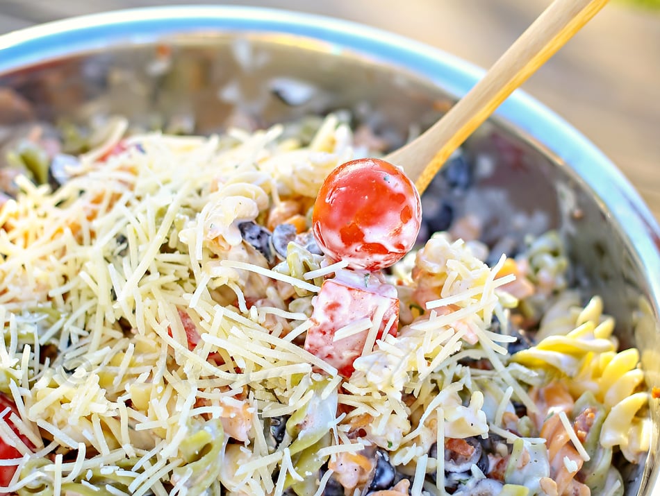 Parmesan Ranch Pasta Salad