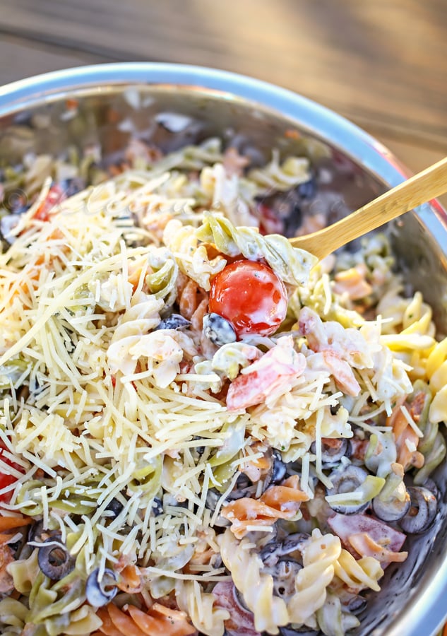 Parmesan Ranch Pasta Salad