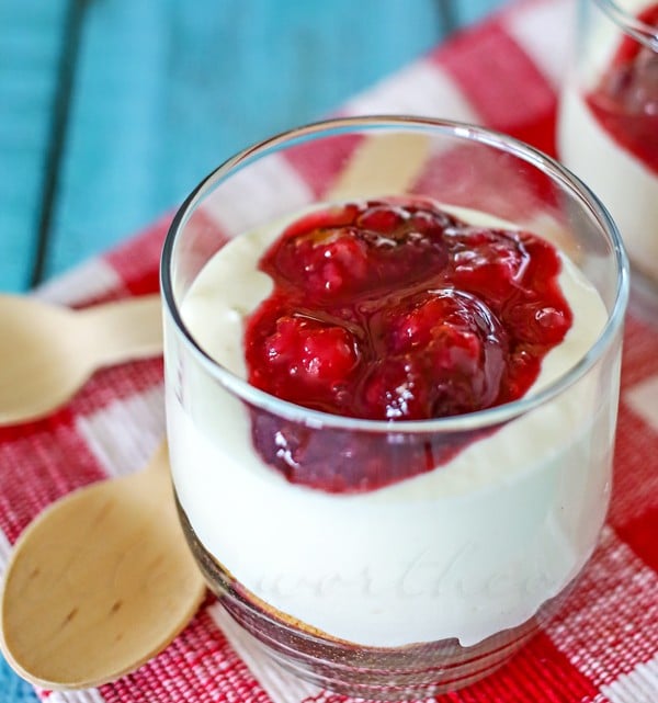 No Bake Cherry Cheesecake