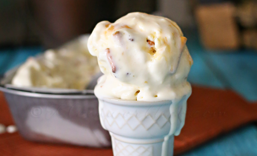 Salted Caramel Pretzel Ice Cream