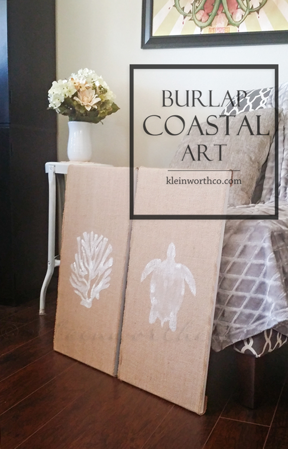 Burlap Coastal Art