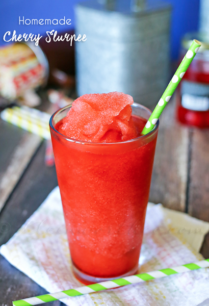 Homemade Cherry Slurpee