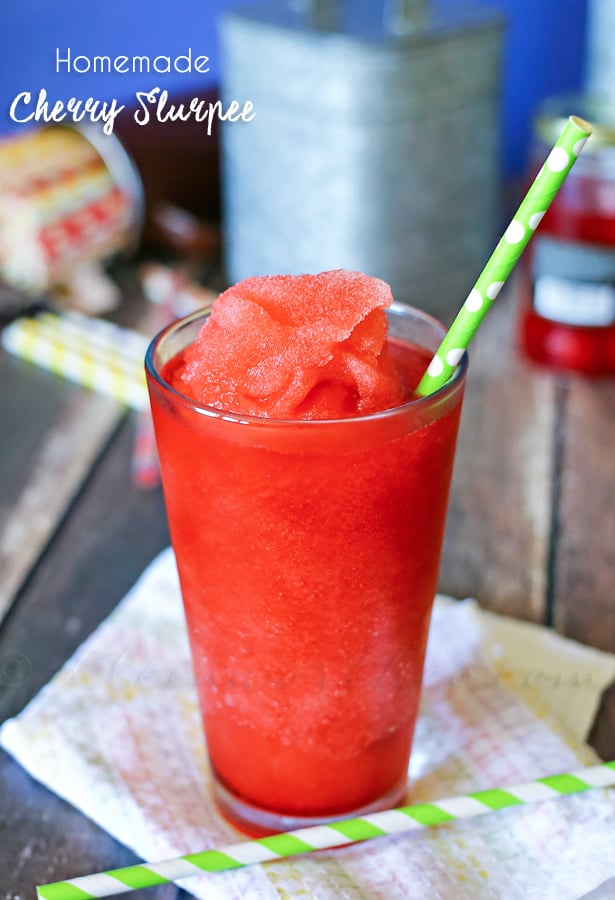 Homemade Cherry Slurpee