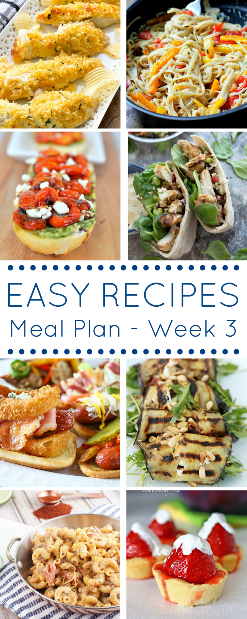 The Easy Dinner Recipes Meal Plan- Week 3
