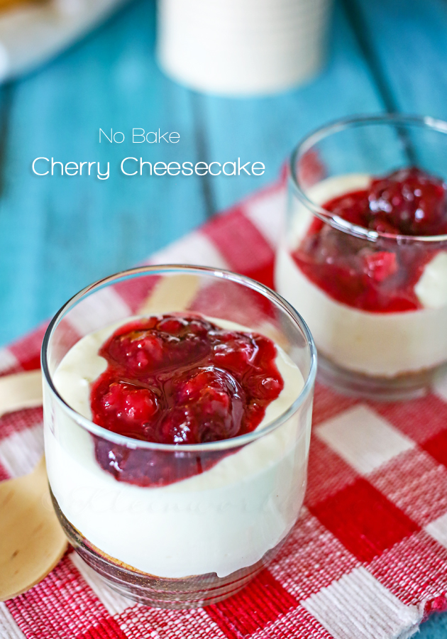 No Bake Cherry Cheesecake