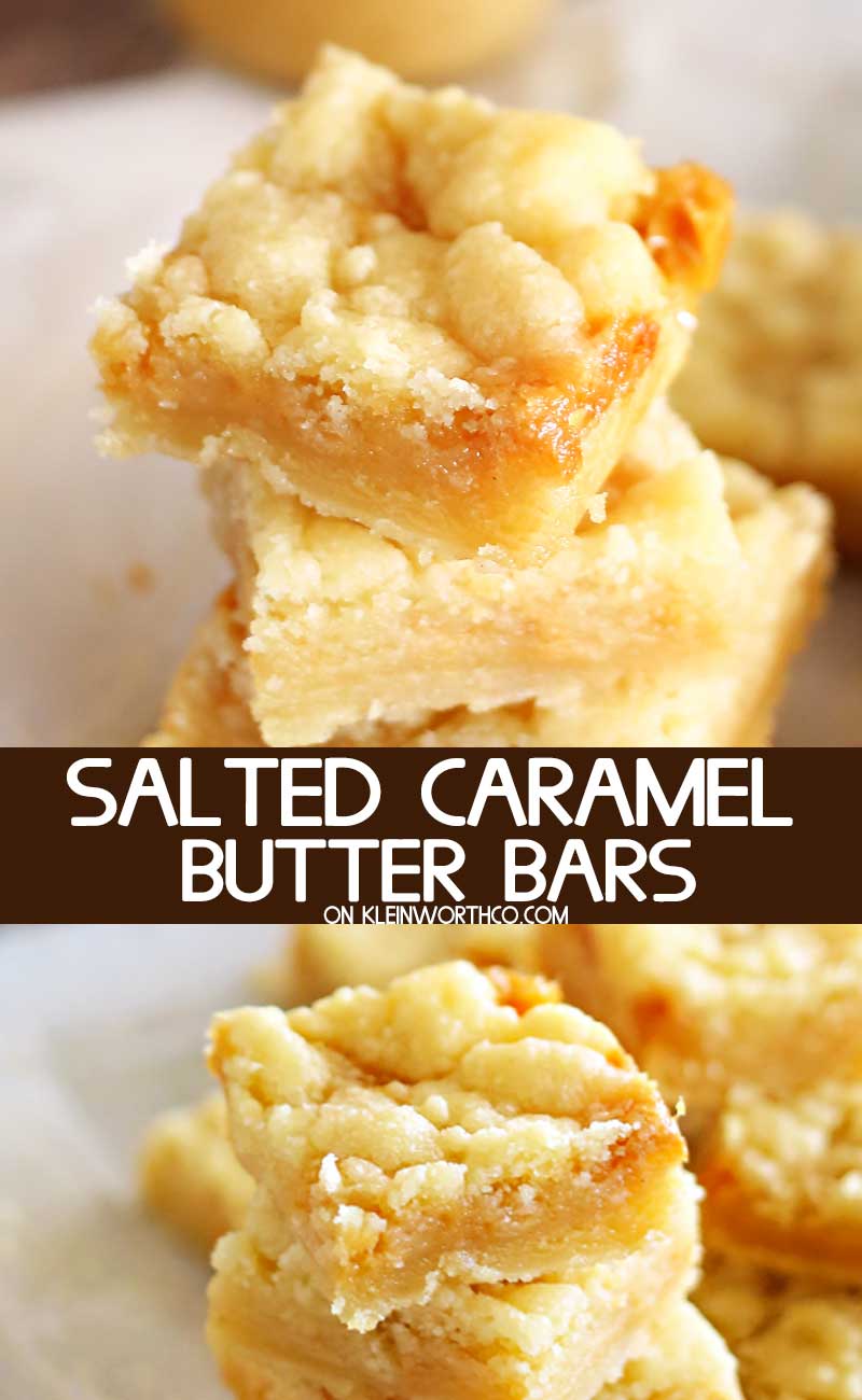 Salted Caramel Butter Bars