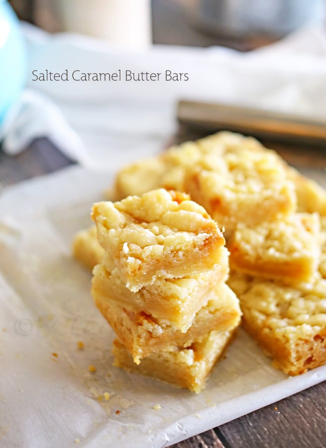 Salted Caramel Butter Bars