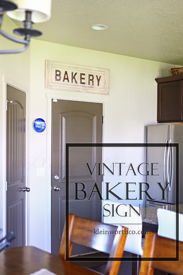 Vintage Bakery Sign