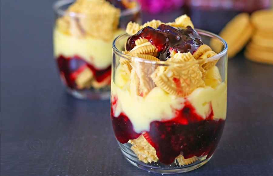 Blackberry Lemon Oreo Parfait