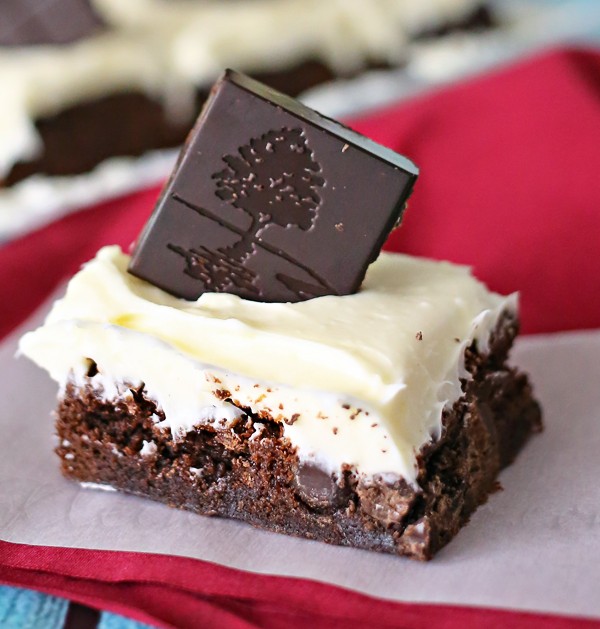 Dark Chocolate Blueberry Brownies