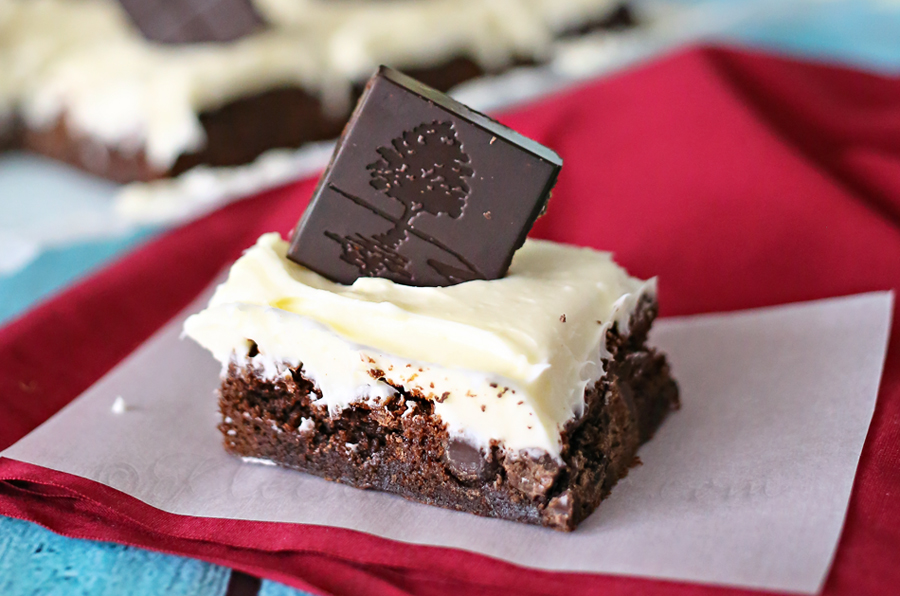 Dark Chocolate Blueberry Brownies