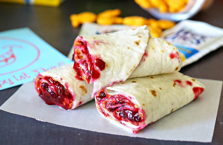 Almond Butter & Jam Wrap